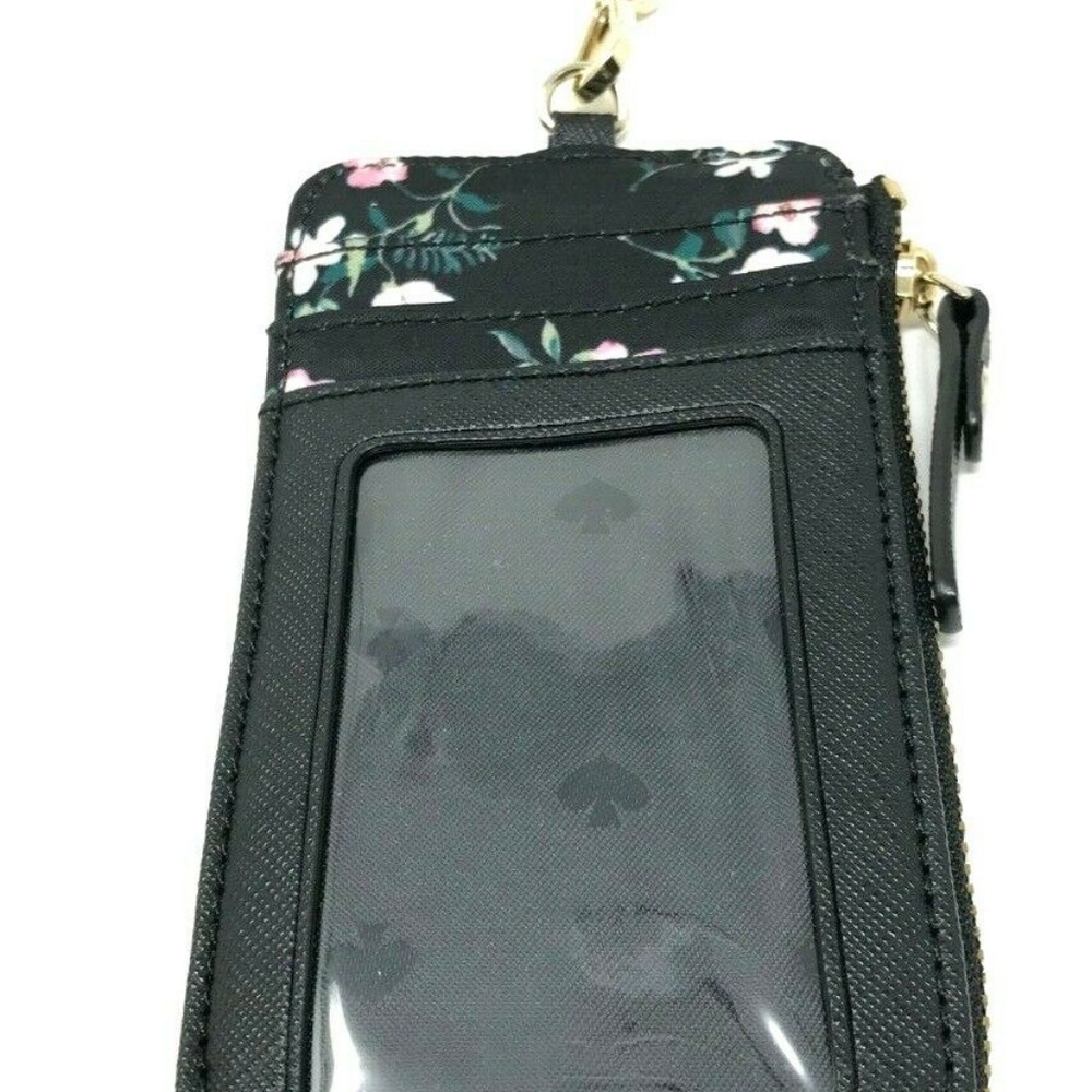 Kate Spade ID Lanyard Badge Holder Floral Wallet - Picture 2 of 3